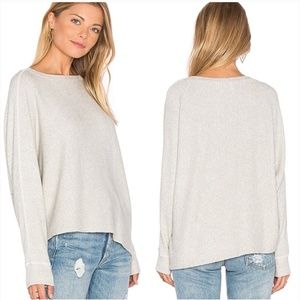 Monrow Dolman Sleeve Sweater in Oat, Sz L